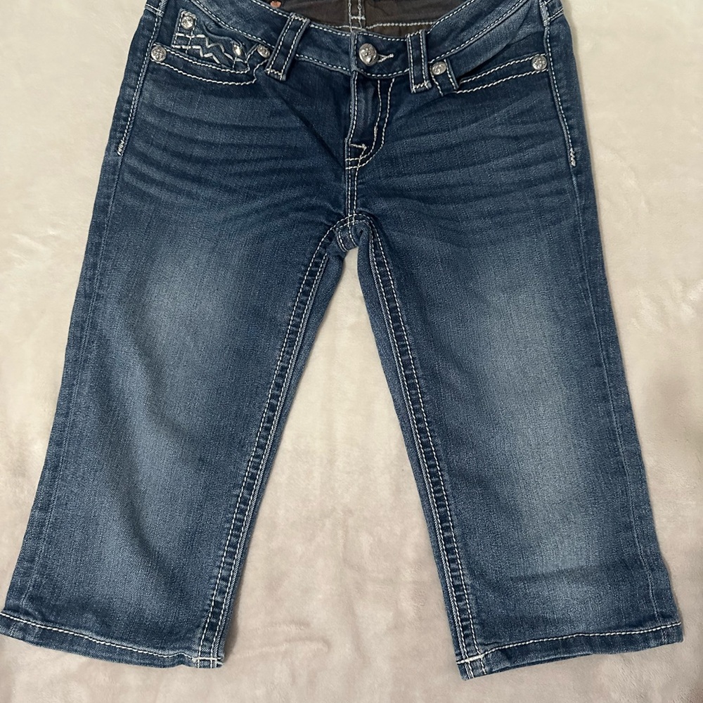 Miss Me Kids Blue Denim Shorts